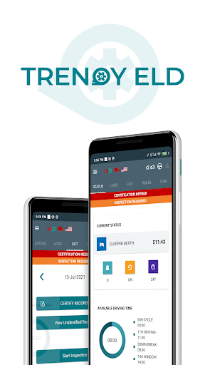 Android application Trendy ELD screenshort