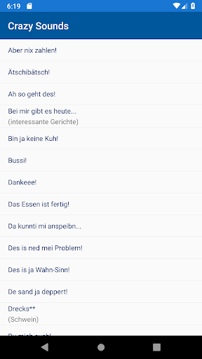 Android application Crazy Sounds screenshort