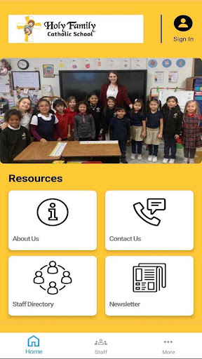 Android application Holy Family Topeka screenshort