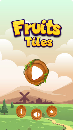 Android application Fruit Tiles Match screenshort