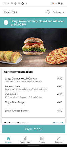 Top Pizza Screen 2