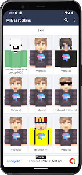 Mrbeast Minecraft Skins