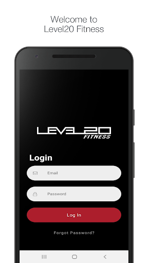 Android application Level20 Fitness screenshort