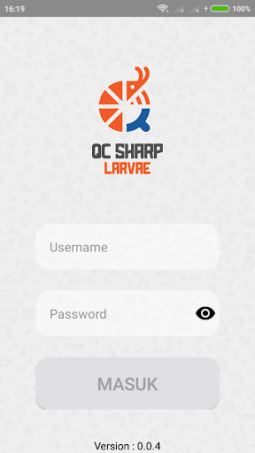 Android application QC SHARP Larvae screenshort