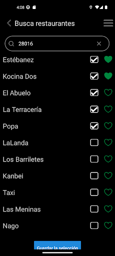 Postre o café Screen 3