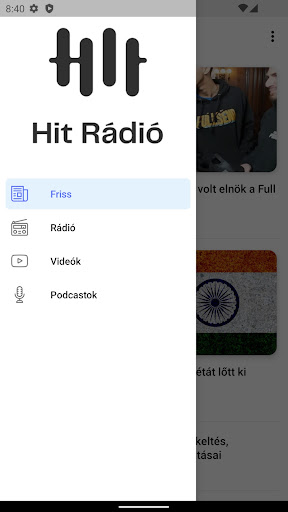 Android application Hit Rádió screenshort