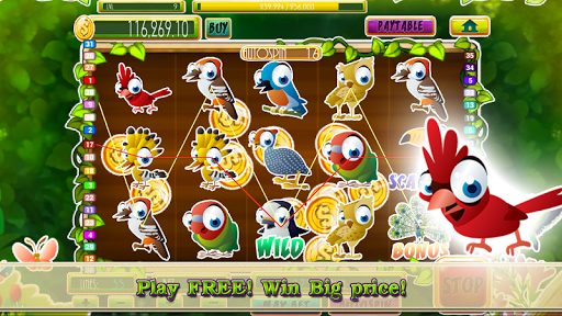 Android application 777 Amazon Bird Slot Machine screenshort