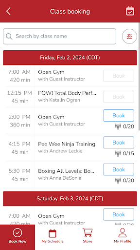 POW! Gym Screen 2
