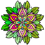 Mandala Color by Number Book - Glitter Paint Pages icon