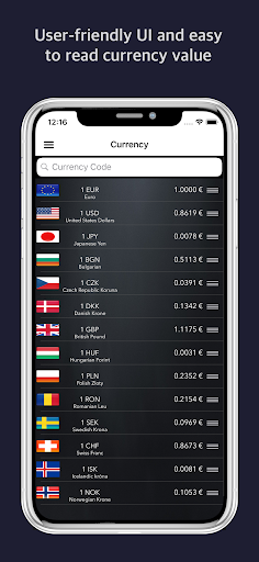 Android application Currency Converter : Live Rate screenshort