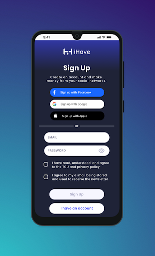 Android application iHave screenshort