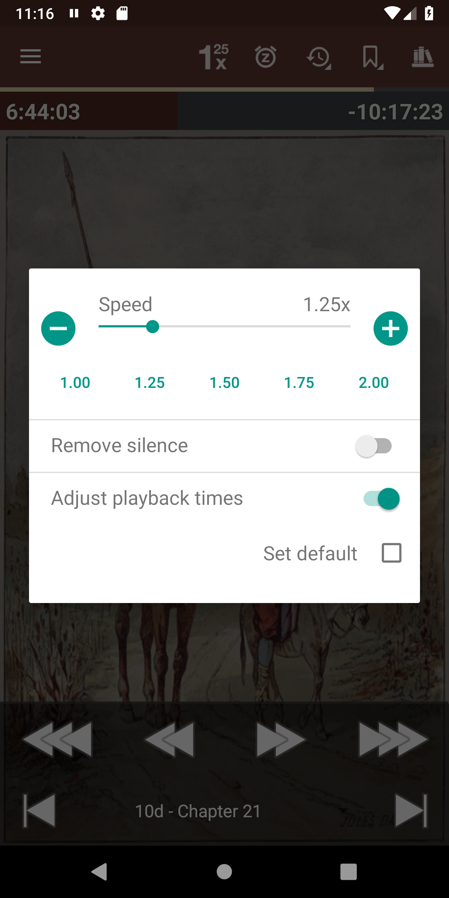 Android application Listen Audiobook Player screenshort