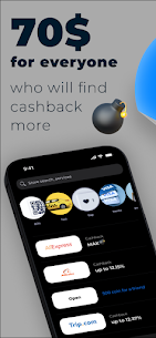Cashback from any purchases 1