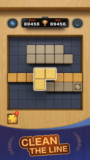 Jigsaw woods 3D block Screen 2
