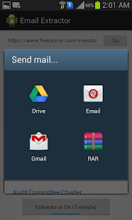 Extract Email Address Screenshot