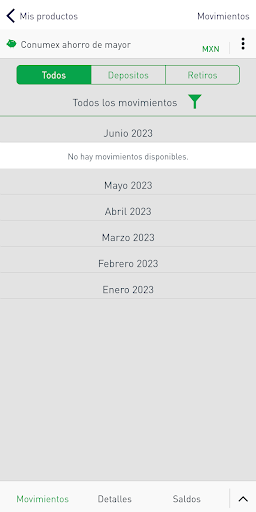 CONUMEX MOVIL Screen 2