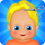 baby hair salon game icon