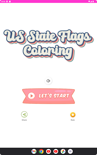 American Flag Coloring Screen 3