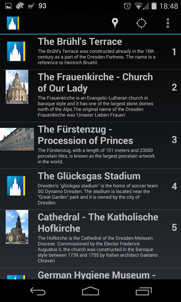 Android application AudioGuide Dresden Full screenshort