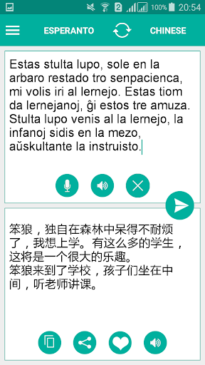 Esperanto Chinese Translator Screen 2