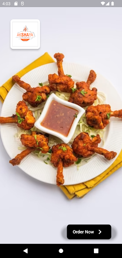 Android application Akshaya Caterers screenshort