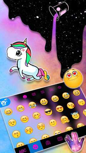 Galaxy Color Drip Keyboard Bac Screen 3