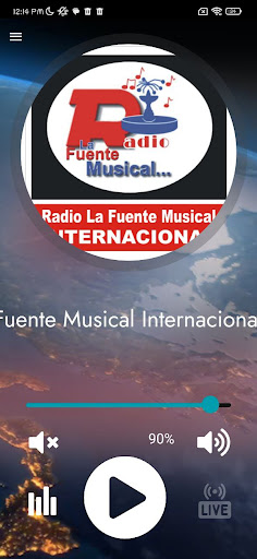 Android application Radio La Fuente Musical screenshort