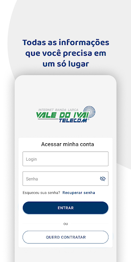 Android application Vale do Ivai Telecom screenshort