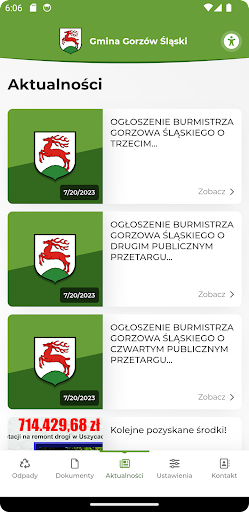 Android application Zielony kalendarz - Gorzów Śl screenshort
