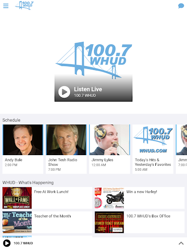 100.7 WHUD screenshot 3