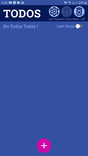 Android application Todo List screenshort