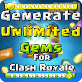 Gems for Clash Royale prank icon