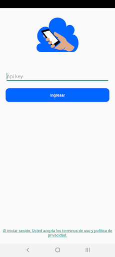 Android application Venta TAE y Servicios de datos screenshort