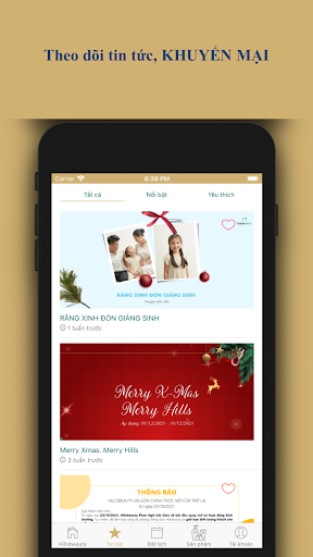 Android application Hillsbeauty screenshort