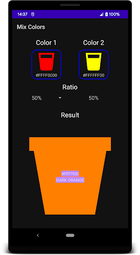 Visualização do aplicativo