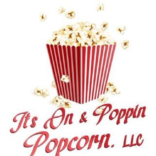 Its On & Poppin Popcorn logo