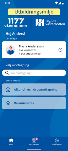 Mottagning vårdpersonal Screen 2