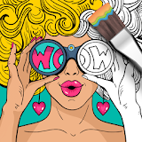 Girls Coloring Book icon
