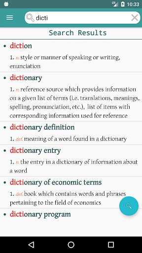 Android application English Dictionary Offline screenshort