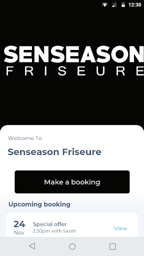 Android application Senseason Friseure screenshort