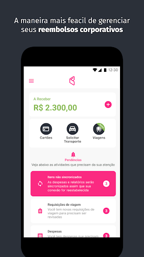 Android application Flash Expense screenshort