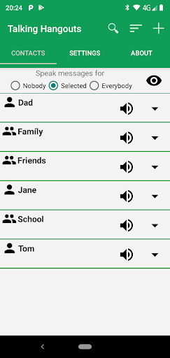 Android application Talk meeting messages screenshort