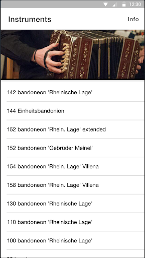 Android application BandoChords screenshort