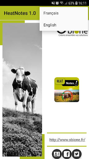 Android application HeatNotes screenshort