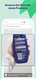 CodeCheck Produkt Scanner: Lebensmittel, Kosmetik Screenshot