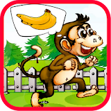 Monkey Run Banana jump icon