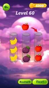 Fruit Color Sort - Puzzle Game