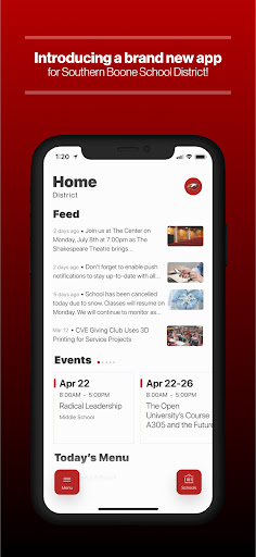 Android application Southern Boone School District screenshort