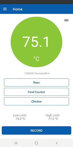 Android application HACCP LE screenshort