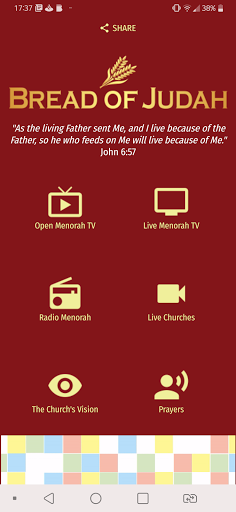 Android application Bread of Judah screenshort